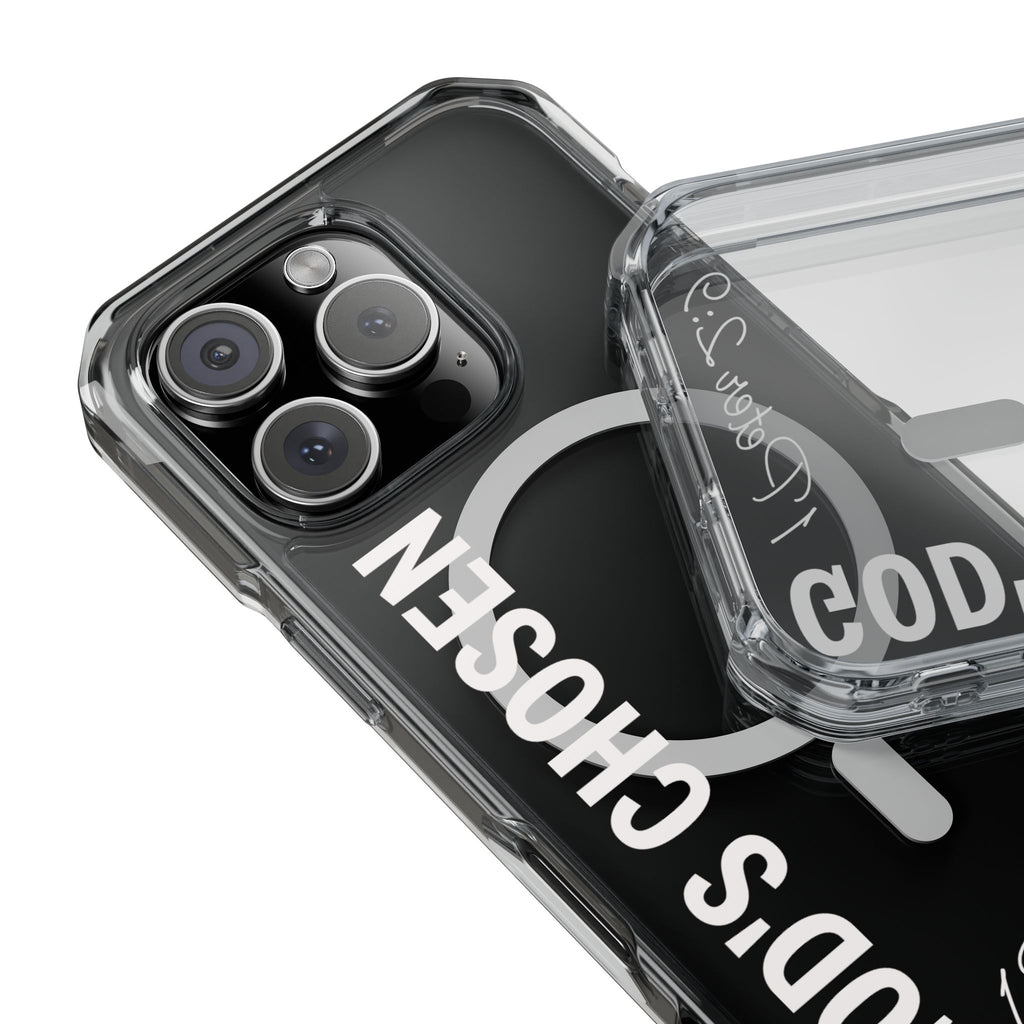God's Chosen Scripture Verse Phone Case | Magnetic Clear Case