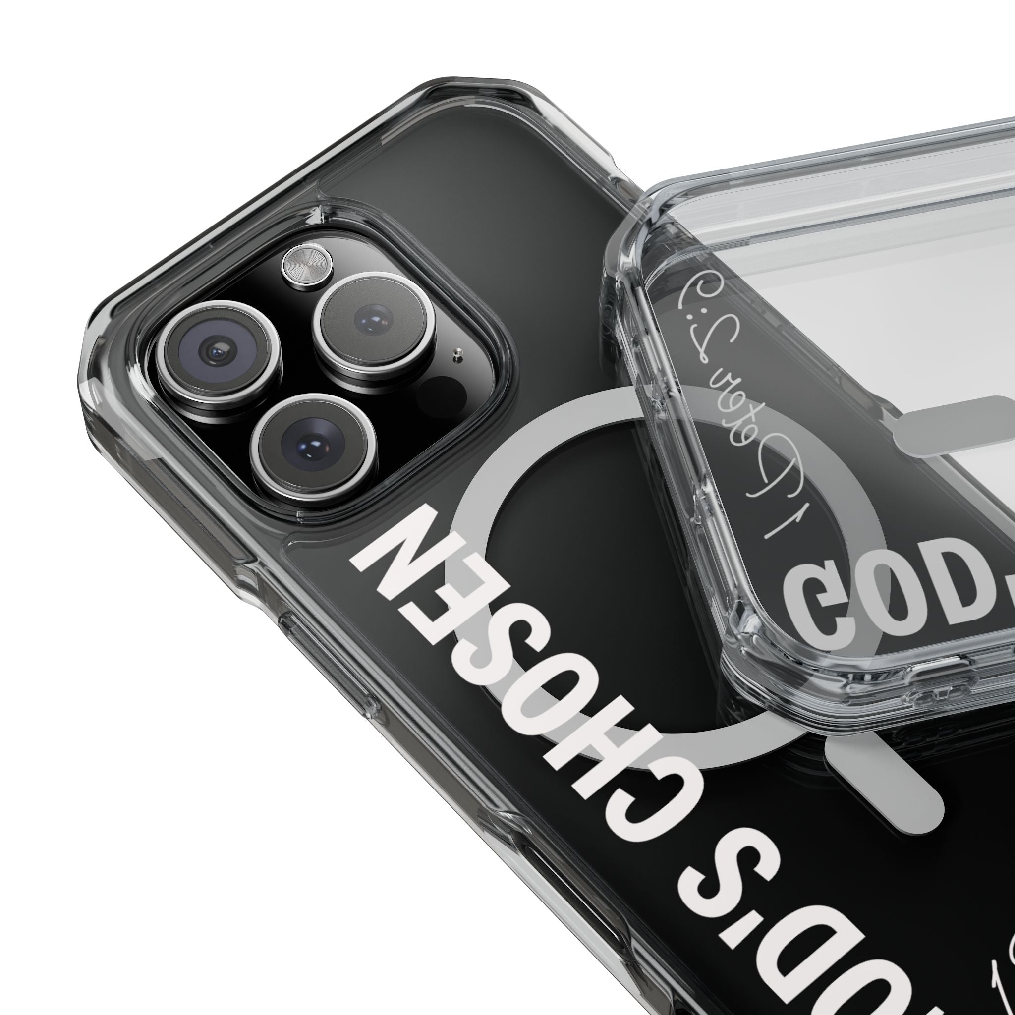 God's Chosen Scripture Verse Phone Case | Magnetic Clear Case