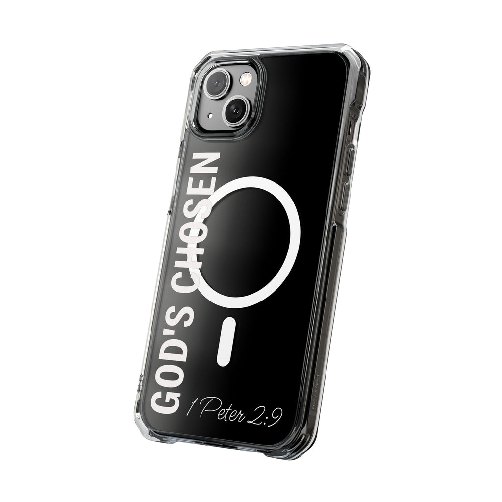 God's Chosen Scripture Verse Phone Case | Magnetic Clear Case