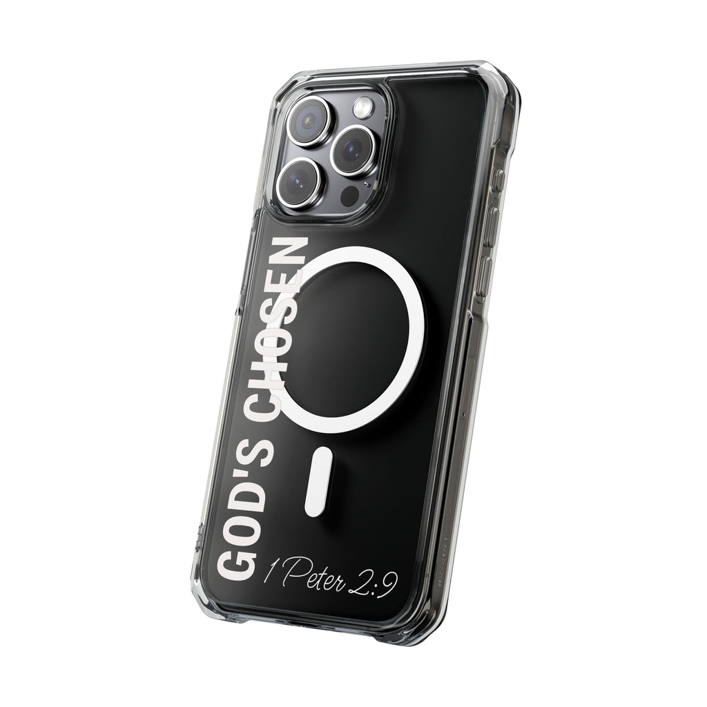 God's Chosen Scripture Verse Phone Case | Magnetic Clear Case