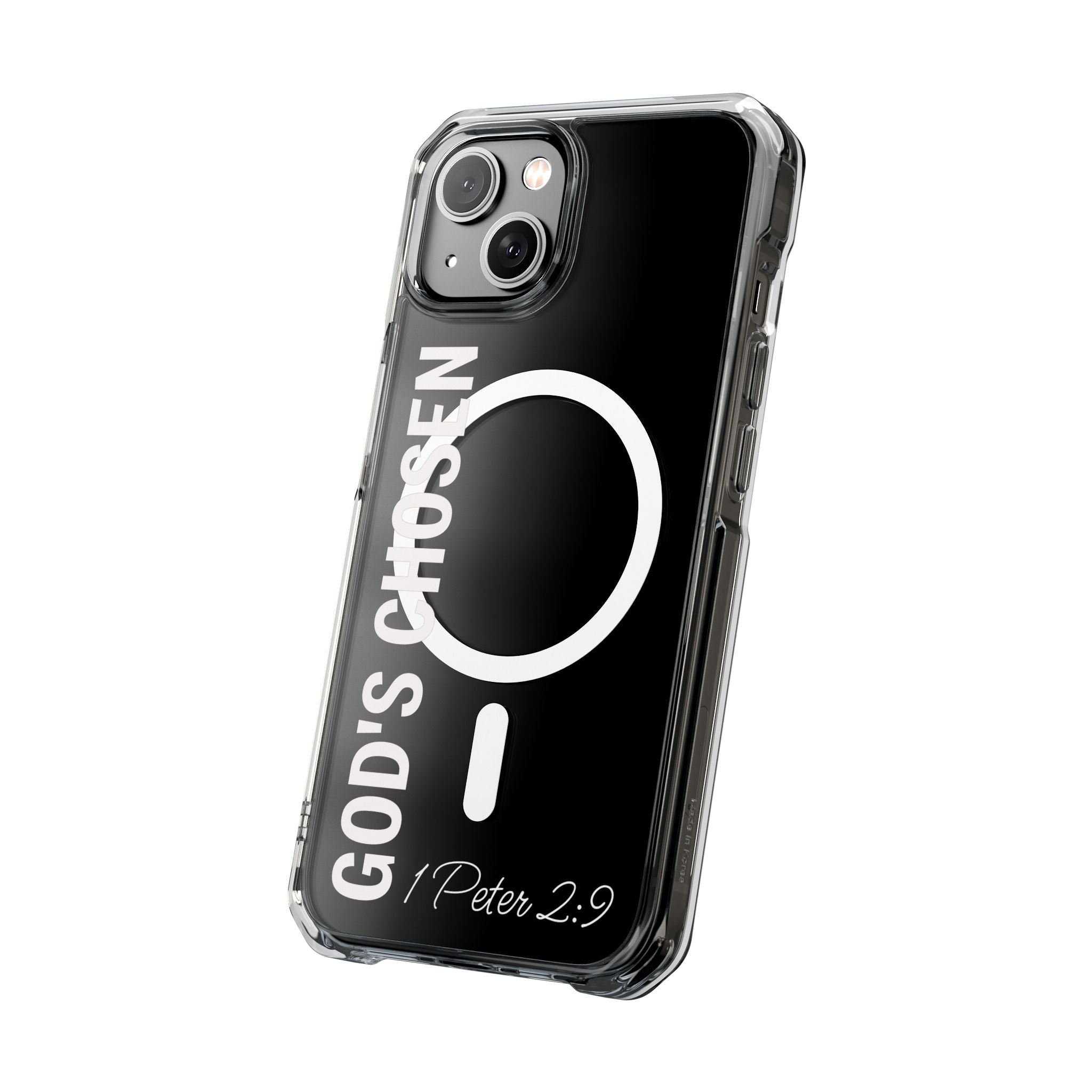 God's Chosen Scripture Verse Phone Case | Magnetic Clear Case