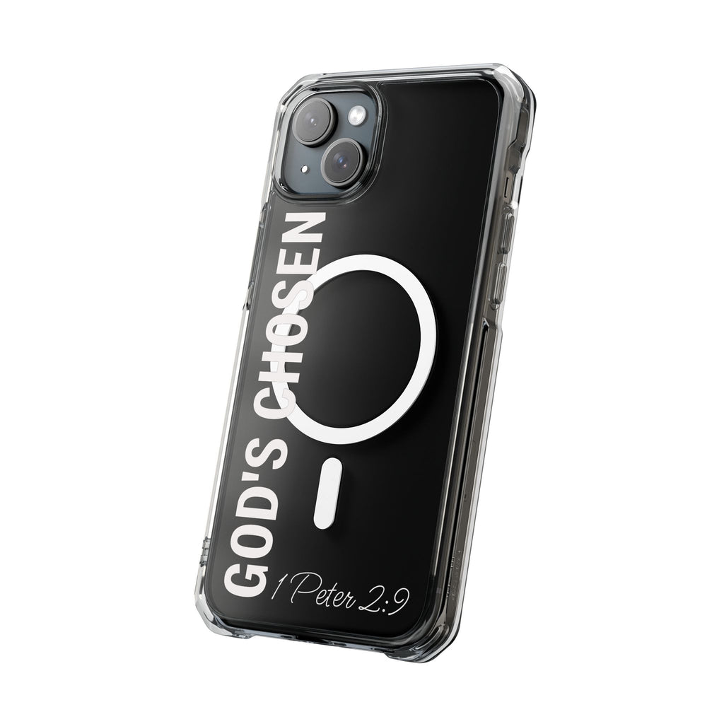 God's Chosen Scripture Verse Phone Case | Magnetic Clear Case